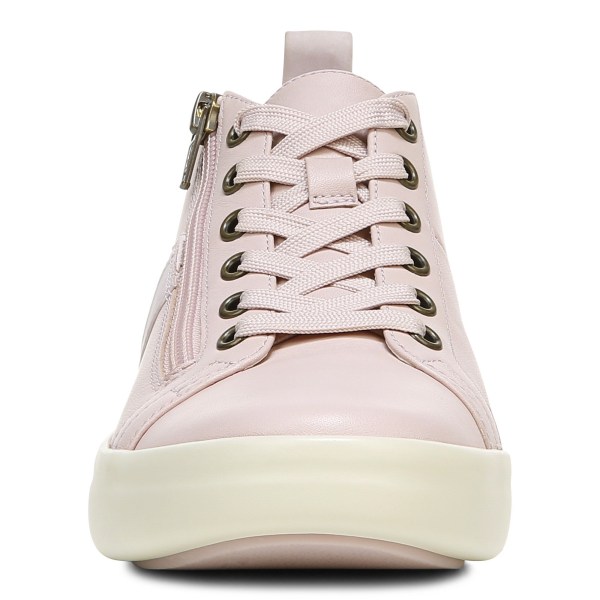 Vionic Trainers Ireland - Stevie High Top Sneaker Rose - Womens Shoes Clearance | MUOEQ-1265